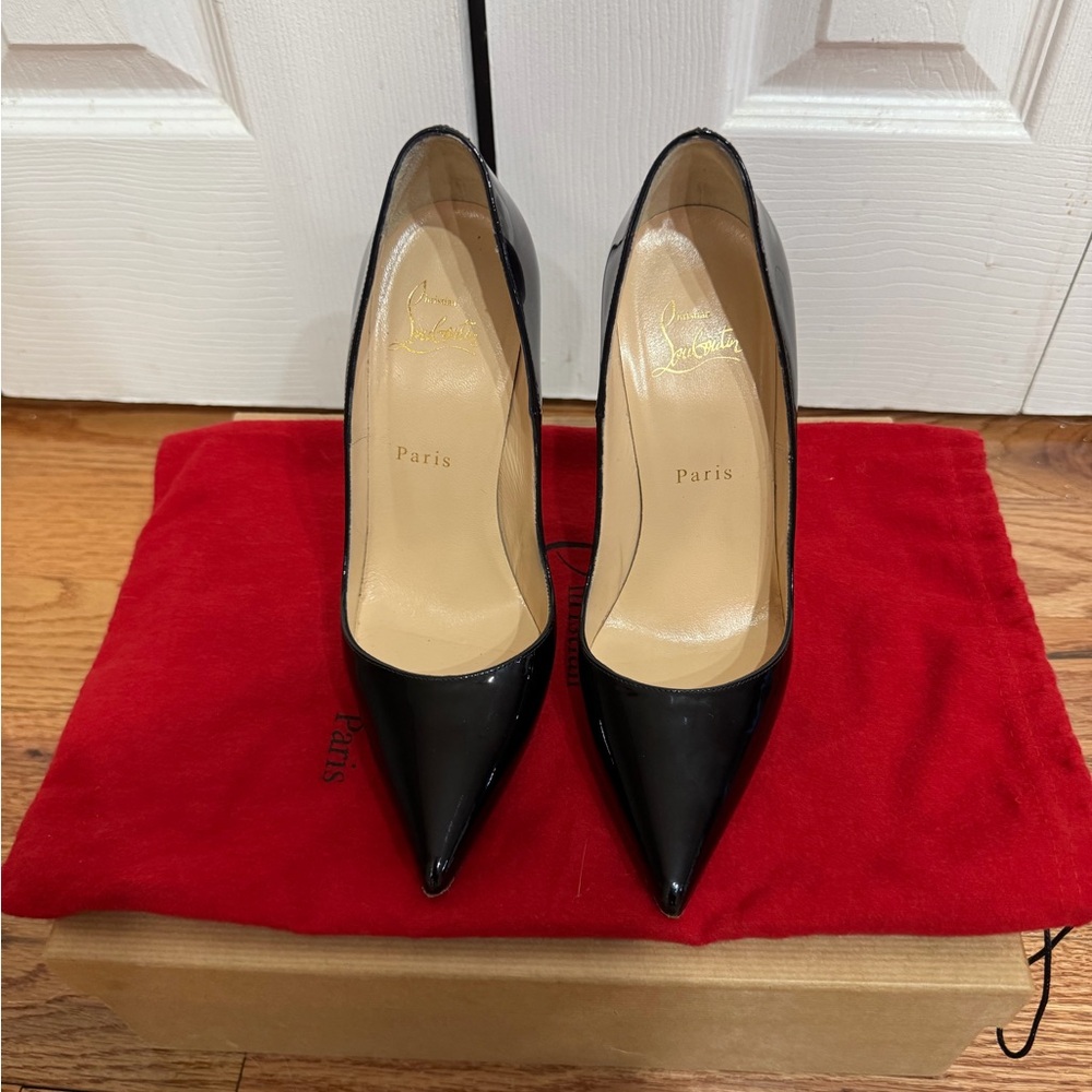 Christian Louboutin Black Patent Leather Heels